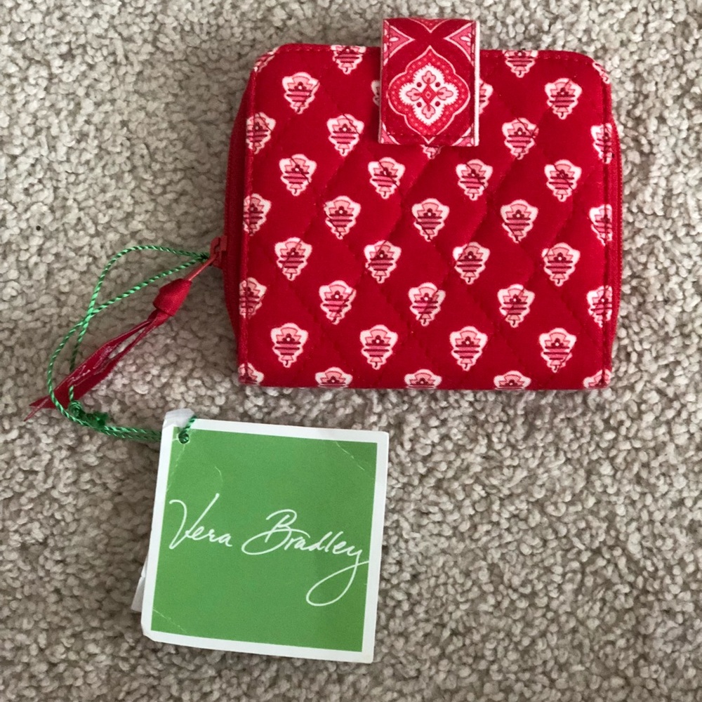 Nantucket Red Mini Zip Wallet - Vera Bradley